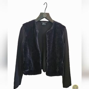 A/X Armani Exchange Black Teddy Jacket